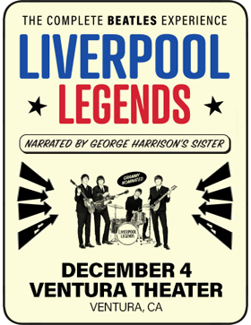 Liverpool Legends are four world-class musicians and actors, hand-picked by Louise Harrison — sister of the late George Harrison — to honor her brother’s legacy and re-create the band that changed the world forever..
