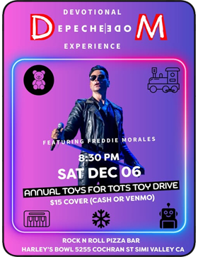 Devotional, tribute to Depeche Mode. Toys for Tots Toy Drive.