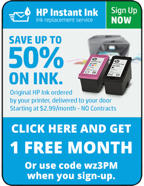 HP Instant Ink One Month Free!